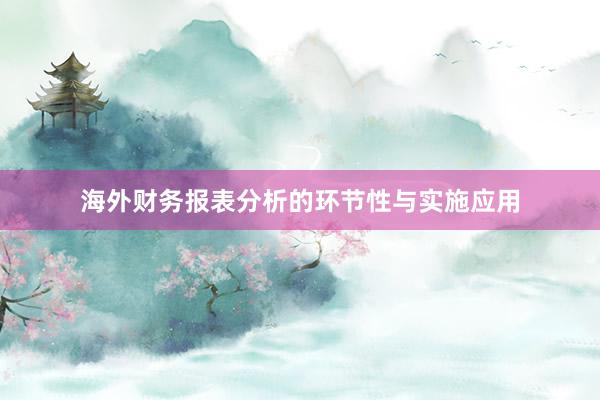 海外财务报表分析的环节性与实施应用